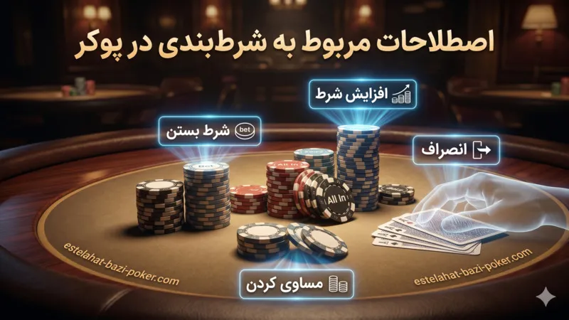 اصطلاحات مربوط به شرط بندی در پوکر